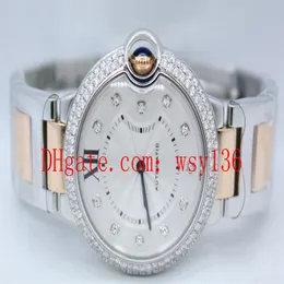 Topselling High Quality 18k ROSE GOLD And Steel WE902031 Women's Quartz Movement Watch Ladies Fashion Wathces313Q