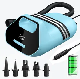 Strandzubehör, wiederaufladbar, 7500 mAh, 12 V, 20 PSI, aufblasbare SUP-Pumpe, elektrisch, zweistufig, für Outdoor-Paddle-Board 230713