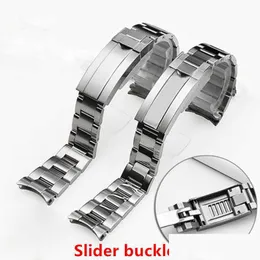 Andere Modeaccessoires Marke 20 mm gebürsteter polnischer Sier-Edelstahl-Uhrenarmbänder für Rx Daytona Submarine Role Strap Sub-Mariner Dhbxq