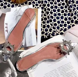 2023 Sandália Flat Slingback Sapato Bombardeiro Perfeito Qualidade Oficial Enfeitado com Cristal Cetim Muaddi Cristal Alça Elástica Amina Begum DUIW