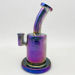 Pipa ad acqua per bong in vetro borosilicato cromato Rig Pipe Giunto femmina da 14 mm con braciere e banger al quarzo in omaggio