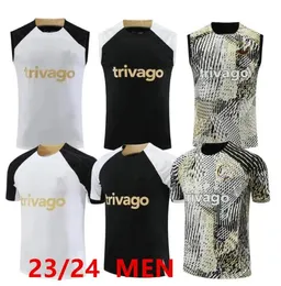 Camisolas de futebol CFC Fato de treino de manga curta PULISIC 23 24 MOUNT HAVERTZ STERLING JORGINHO KOULIBALY KANTE fato de treino chandal futbol Uniforme Camisola