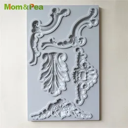 Cake Tools Mom Pea GX269 Deco Shaped Silicone Mold Decoration Fondant 3D Food Grade 230714