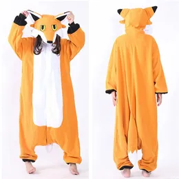 Мистер Фокс Костюмы Костюмы OneSie Pajamas Kigurumi Компьюта для взрослых взрослые для взрослых для Хэллоуина Mardi Gras Carnival266c