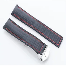 Fashion style high-end and generous AUTO leather strap instead of brand-name strap matte watch accessories 22mm3003