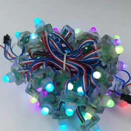 Moduły 1000pcs 12 mm WS2811 Square LED Moduł pikselowy DC12V Wodoodporny IP68 Digital rozproszony RGB Pełny kolor Xmas Adverci263l