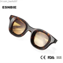 نظارة شمسية مصممة Rhud Acetate Sunglasses مصمم العلامة التجارية للسيدات للغاية Shadow Round Thierry Hip Hop Style Shadow No Brand Z230717