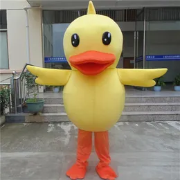 2017 Fabbrica diretta Fast Ship Rubber Duck Mascot Costume Big Yellow Duck Costume da cartone animato Fancy party Dress of Adult children243L