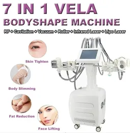 Salong Använd bantning Vale Cavitation Radio Frequency Infrared Light Therapy Body Contouring Face Lyft V10 Vakuum Roller Slimming Machine Body Shape