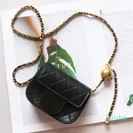 Fashion Lady Small Waist Bag Chain Luxury Designer Mini Messenger Bag Lipstick Earphone Key Case