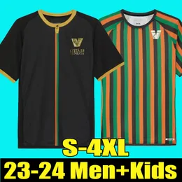 3xl 4xl 23 24 Venezia FC Soccer Jerseys Pre Match Home Black Away White Third 4th Red Aramu Forte Venedige 2023 Busio Football Shirts 3rd Adukt Kids Kit Uniforms