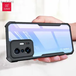 Xundd Case för Xiaomi 11t Pro Case Sock Suchproof Transparent stötfångstelefonskydd för Xiaomi Mi11t Mi 11T Pro Funna Coque Caso L230619