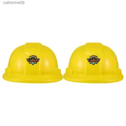 2 szt. Kapelusz konstrukcyjny dla dzieci Inżynieria Hats Hats Party Toy Toddler Tool L230621