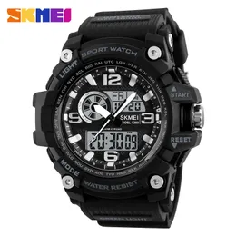 Skmei New S Shock Men Sports Watches Big Dial Quartz Digital Watch for Men Luxury Brand привел военные водонепроницаемые мужчины.
