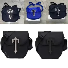 Torby na ramię Trapstar Designer Men Messager Torby Crossbody Bag luksusowe retro nylonowe czarne ramię swobodne modne ramię na zewnątrz proste A1