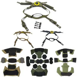 Cascos tácticos Sistema de suspensión Wendy Helmet Kit de relleno de espuma viscoelástica Almohadillas para el equipo Correa colgante Pad 230713