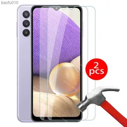 2sts skyddsglas för Samsung A32-fall för Samsung Galaxy A32 A 32 5G 6.5 '' SM-A325F/DSN HÄNDIGT GLASSFIL FILMS COVER L230619