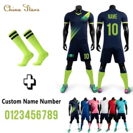 Other Sporting Goods Men Soccer Jersey set uniform Sublimation Set Kids Jerseys Shorts Football Shirts Sports Uniform Training Suit 230713