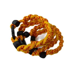 Accessori sportivi in titanio 2022 Corde 3 Rope Team Fund Rise Baseball Stitching For Sports Twist Bracciale Softball Bracciali Drop Del Dhnba