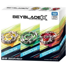 Set di mazzi 4D Beyblade originale Takara Tomy Beyblade X BX-08 3 su 3