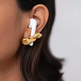 Saplama Küpe Kablosuz kulaklık tutucu kanca silikon konnektör spor kulak saplamaları toptan