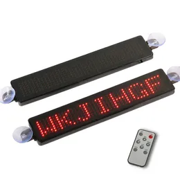 12V Programmerbar bil LED -displayskylt Annonsering Rullande meddelande Fordon Taxi Lysdioder Fönsterskyltar Fjärrkontroll med sugande DIS291N