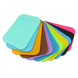 Mats Pads Sile Pot Holders Heat Resistant Flexible Easy To Wash And Dry Trivets For Dishes Drop Delivery Home Garden Kitchen Dinin Dhnex