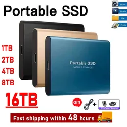 Festplatten 1 TB tragbare SSD Hochgeschwindigkeits-Mobil-Solid-State-Laufwerk 500 GB 512 GB SSD Mobile Festplatten Externe Speichergeräte für Laptop 230713