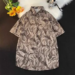 Short Sleeved Floral Shirt for Men and Women in 2023, a New Cool High-end Summer Outfit with Hong Kong Style Hawaiian Shirtqaikqaik