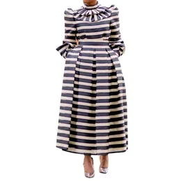 Roupas étnicas Vintage African Dresses For Women Robe Vetement Femme 2021 Fall Dashiki Long Maxi Dress Clothes Africa Fashion Lad244J