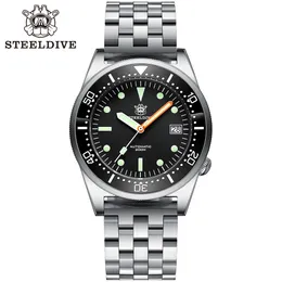 Inne zegarki Steldive Brand SD1979 Bransoletka ze stali nierdzewnej Super Luminous C3 Blue Dial 200m Waterproof Nurce Watch Men 230714