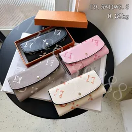 PU Leather Wallets For Women Men Long Style Multi Layer Zipper Bags Credit ID Cards Cash Coin Purse Black White Pink Brown Color Large Capacity Top Designer Wallet Logo