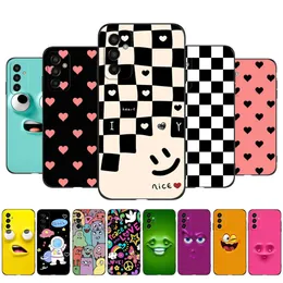 Pour Samsung Galaxy M13 4G Coque 6.6 Pouces Couverture Arrière Téléphone M 13 M135 Silicone Noir Tpu Mignon Funy