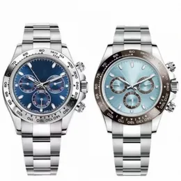 Day watch tona Mens Cosmograph 904L Steel 40mm automatico blu ghiaccio meccanico montre de luxe orologio da polso montre de luxe c8MF #