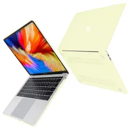 MacBook Air Pro 11 12 13 14 15 16 인치 서리 하드 백 전신 사과 노트북 Retina 케이스 쉘 커버 A2941 용 부드러운 크림 디자인 Maccbook 케이스