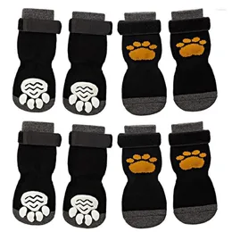 Hundkläder 8 stycken Anti Slip Socks Non Skid Sred Dogs med justerbar bandtraktionskontroll för inomhus på trägolvslitage