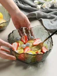 Ciotole Piatto Frutta Cristallo Trasparente Stile Nordico Casa Creativo Fresco Tavolino Semplice Soggiorno Moderno Bacino Multicolore