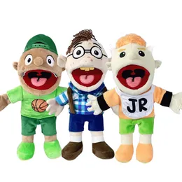 Puppets pojke Jeffy Hand Puppet Coby Junior Joseph Plush Doll Toy fylld figur med rörlig mun för lekhus barn födelsedagspresent 230714