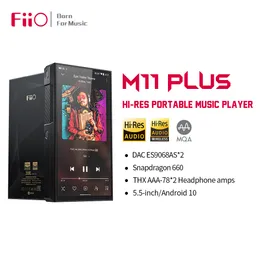 Lettori MP3 MP4 FiiO M11 Plus Lettore musicale HiRes Android 10MQABluetooth 50 55 pollici 64G Snapdragon 660 con Dual ES9068AS 230714