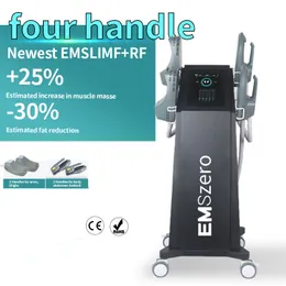 EMS HIEMT 4 HANDLAR MUSCLE STIMULATHER EMS MASKIN ELEKTROMAGNETISK Terapi Slimming Em Slim Neo RF Body Sculpting Hiemtpro