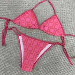 Womens Bikini Swimsuit Letter Printing Bathing Suit Fashion Assorted color Swimsuit with Pads For Summer Holiday Red