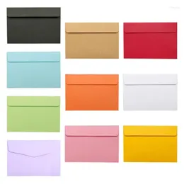 غلاف الهدايا G5 حزمة من 10 kraft الورق الأظرف مجموعة مجموعة متنوعة ألوان طقم خمر