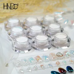 Nail Glitter Hndo 9 Renk Aurora Moonlight Powder Chameleon Pigment Toz Aynası Meslek Manikür Sanat Tasarımı 230714