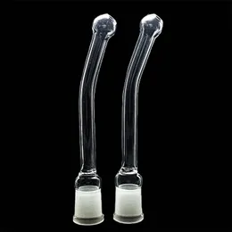 Full glass mini whip curved glass blowing nozzle Tool Adapter