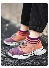 Sneakers Spring Autumn Children s Mesh Sports Casual Shoes Boys Girls Soft sole Anti Slip Breathable Cover Foot Running Sock 230714