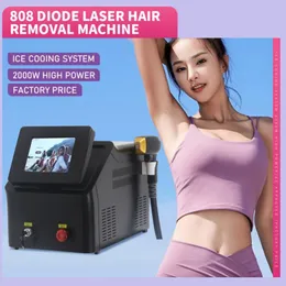 3 capelli della macchina di depilazione del laser a diodi di lunghezza d'onda 808nm rimuovono il salone di bellezza del dispositivo veloce indolore 808 755 1320