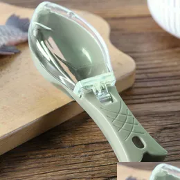 Meat Poultry Tools Fish Skin Brush Scra Fishing Scale Graters Fast Remove Knife Cleaning Peeler Scaler Scraper Green 189 V2 Drop D Dhbtc