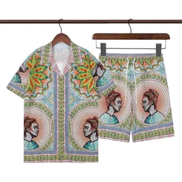 Męskie koszule z nadrukiem Travel City Palace-Carc-car Hawaiian Short Sleeve Shirt Button Up Casablanc Shirts