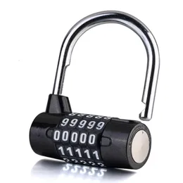 Fechaduras de porta 5 discagem número de dígitos combinação de combinação de bloqueio de senha de viagem cadeado liga de zinco 5 cores codificado código de segurança com segurança código 230715