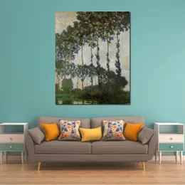 Tople w Giverny Hand Maled Claude Monet Canvas Art Impressionist Landscape Painting for Modern Home Decor